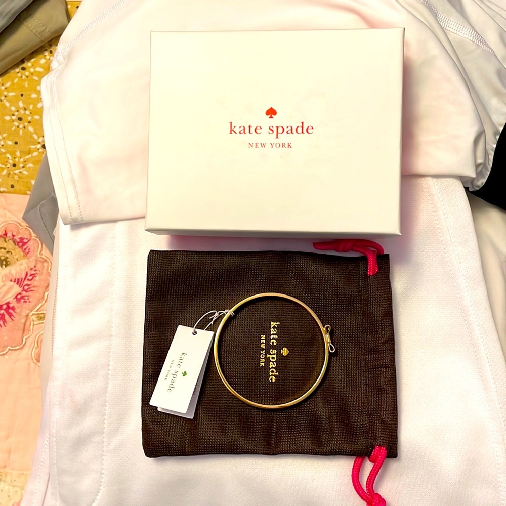 NWT Kate Spade gold bangle bracelet